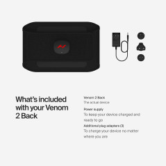 Hyperice Venom 2 Back Wrap - Fast Heat & Vibration for Relief