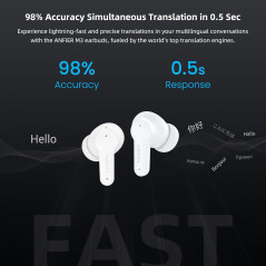 M3 AI Translator Earbuds: 144 Languages, Offline Translation, Crystal-Clear Sound!