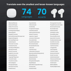 M3 AI Translation Earbuds, 144 Languages, Two-Way Translator