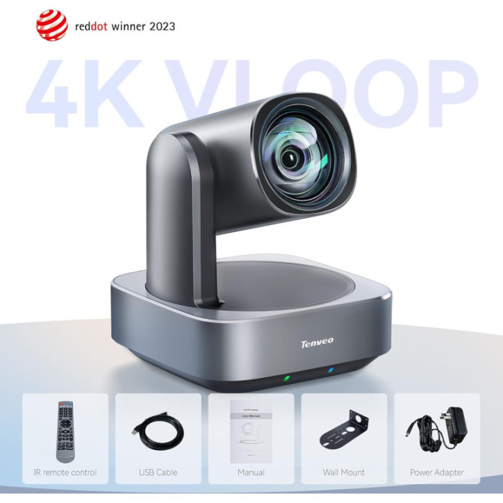 Tenveo 4K PTZ Camera: 12x Zoom, Wide Angle, Perfect for Streaming & Conferencing - Crystal Clear! Tenveo 4K PTZ Camera: 12x Zoom, Wide Angle, Perfect for Streaming & Conferencing - Crystal Clear!
