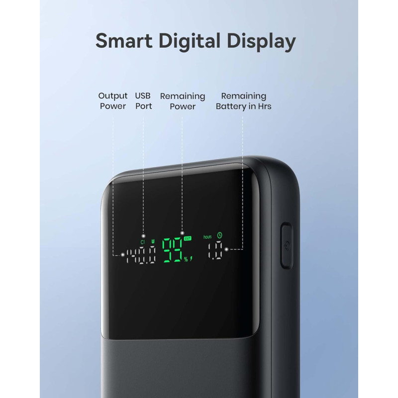 140W Fast Charging Power Bank — 25,000mAh compact USB-C charger for laptops, phones & travel!