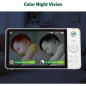 LeapFrog Babyphone HD 7 360° : Vision Nocturne Couleur, Zoom 8x, Berceuses & Communication Bidirectionnelle