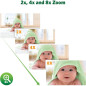 LeapFrog Babyphone HD 7 360° : Vision Nocturne Couleur, Zoom 8x, Berceuses & Communication Bidirectionnelle