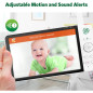 LeapFrog Babyphone HD 7 360° : Vision Nocturne Couleur, Zoom 8x, Berceuses & Communication Bidirectionnelle