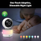 LeapFrog Babyphone HD 7 360° : Vision Nocturne Couleur, Zoom 8x, Berceuses & Communication Bidirectionnelle