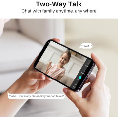 Keep your home safe with WUUK 4MP Indoor Camera — motion detection, night vision & 2-way audio!