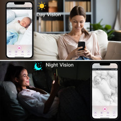 iBaby M2C WiFi Monitor 1080P & Alerts Educational Development Features