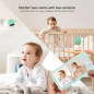 BOIFUN 2K Moniteur Bébé Écran Partagé: Double Caméra, Veilleuse, Suivi Auto & Audio Bidirectionnel