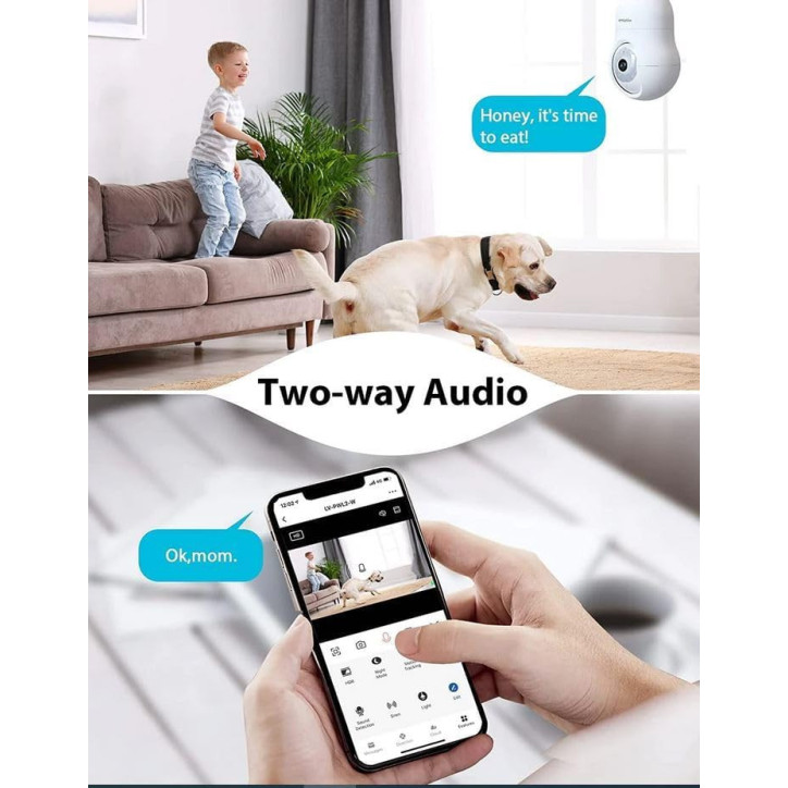 Caméra Ampoule WiFi LaView 4MP: Sécurité 360°, Vision Nocturne Couleur & Suivi Intelligent