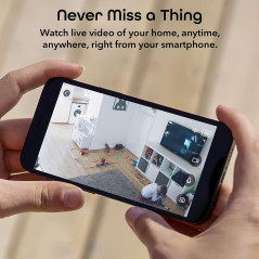 Caméra de sécurité Geeni Glimpse 1080p - WiFi, Alexa, Blanc