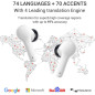 M6 Translator Earbuds: 144 Languages, Real-Time Translation, Music & Calls - Offline Support! M6 Translator Earbuds: 144 Languages, Real-Time Translation, Music & Calls - Offline Support!