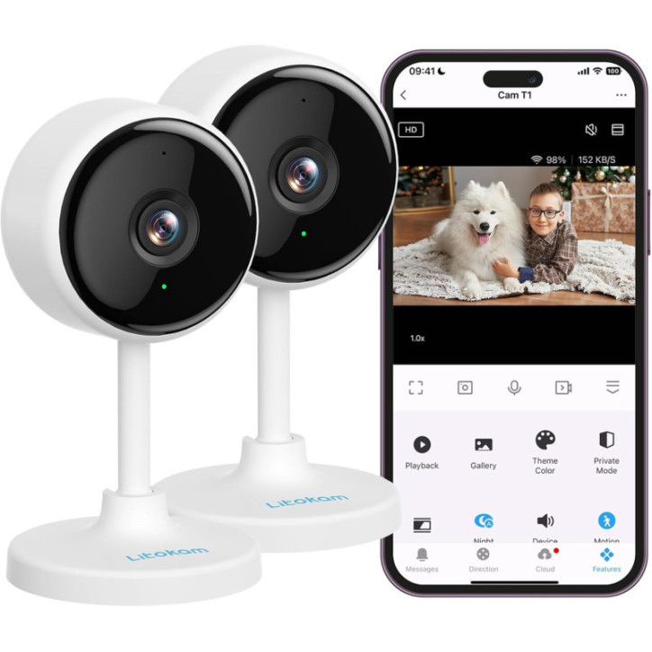 Litokam 2K Caméra Intérieure: Sécurité Optimale, Vision Nocturne, Audio Bidirectionnel & Alexa Litokam 2K Caméra Intérieure: Sécurité Optimale, Vision Nocturne, Audio Bidirectionnel & Alexa