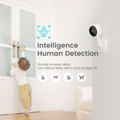 Caméra Intérieure Litokam : Sécurité, Vision Nocturne & Audio