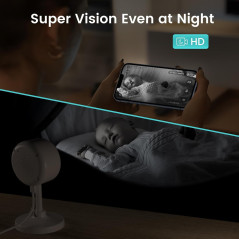 Caméra Intérieure Litokam : Sécurité, Vision Nocturne & Audio