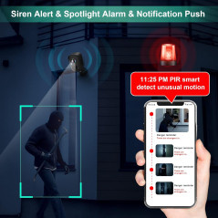 2K Wireless Outdoor Security Cameras with AI Detection & Night Vision