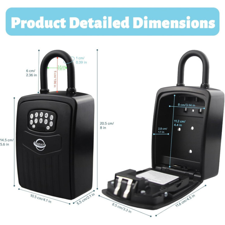 Coffre à Clés Bluetooth Sécurisé: Accès Facile, Partage Flexible, Protection Totale! Coffre à Clés Bluetooth Sécurisé: Accès Facile, Partage Flexible, Protection Totale!
