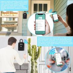 Coffre à Clés Bluetooth Sécurisé: Accès Facile, Partage Flexible, Protection Totale!