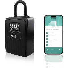 Coffre-fort à clés Bluetooth : accès à distance, 5 clés
