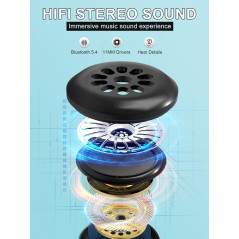 Masque de Sommeil Bluetooth LC-dolida : Confort 3D Ultra-Fin, Musique Apaisante pour un Sommeil Rêvé !