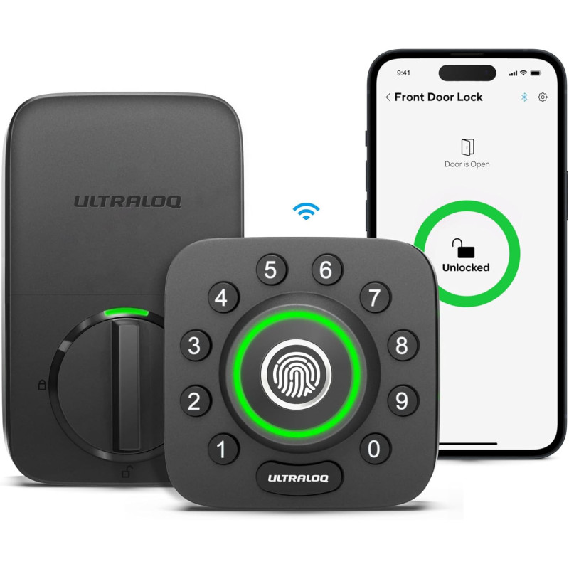 ULTRALOQ U-Bolt Pro WiFi Smart Lock: Keyless Entry with Door Sensor