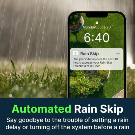 ImoLaza Smart Sprinkler Controller: 12-Zone WiFi Irrigation System with Weather-Based Watering