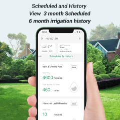 Smart 6 Zone WiFi Sprinkler Controller - Free App & Rain Sensor Support