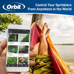 Orbit 57915 B-hyve 4-Zone Smart Sprinkler Controller - Gray
