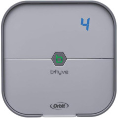 Orbit 57915 B-hyve 4-Zone Smart Sprinkler Controller - Gray
