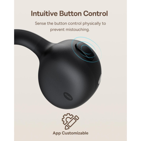 Baseus Bowie MC1: Open Ear Clip-On Earbuds with Adaptive Comfort & Sound
