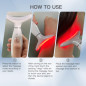 Masseur Visage & Cou 3-en-1 LED : Chaleur, Vibration, Rajeunissement Garanti!
