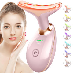 Massageur Facial Vibrant 7 Couleurs - Anti-rides & Double Menton