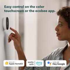 2025 Ecobee Smart Thermostat Essential: Energy Star, Wi-Fi, Voice Control