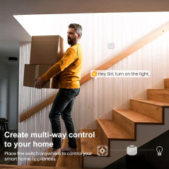 Smart Button 5-Keys Switch for Apple HomeKit: Automate Scenes Easily