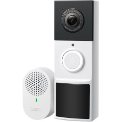 TP-Link Tapo D210: 2K Smart Video Doorbell with Night Vision & Free AI