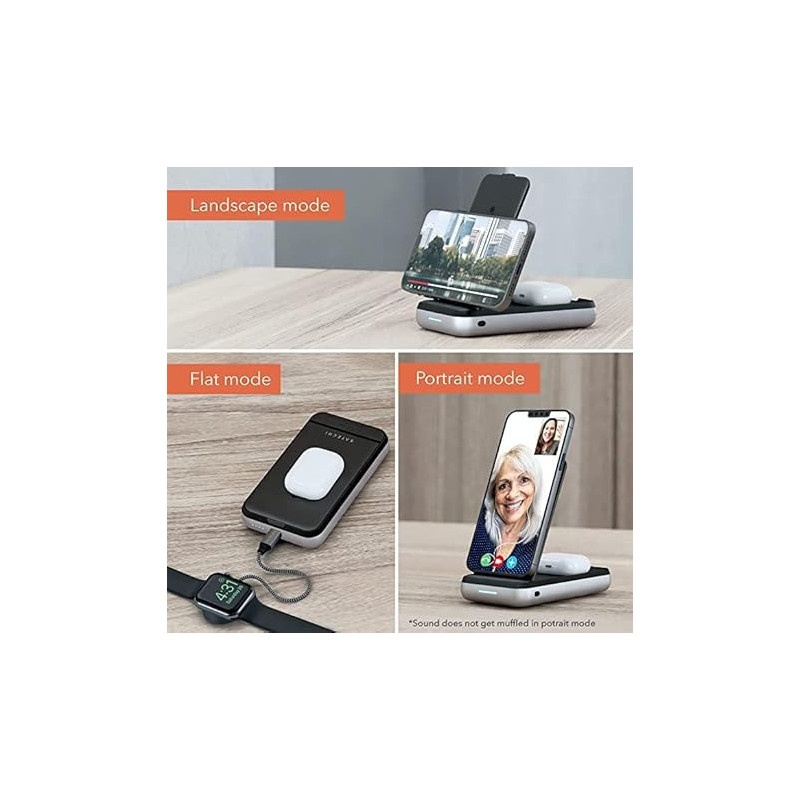 3-in-1 Satechi Duo Wireless Charger & 10,000mAh Power Bank for iPhone