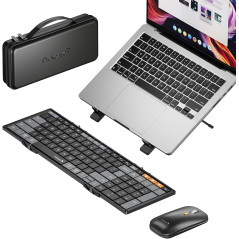 ProtoArc XKM01: Combo Clavier Souris Bluetooth Pliable - Productivité Mobile Ultime!