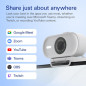 Elgato Facecam Neo : Webcam Full HD 1080p/60fps, Obturateur de Confidentialité, Correction Lumière - Pour Streaming et Appels... Elgato Facecam Neo : Webcam Full HD 1080p/60fps, Obturateur de Confidentialité, Correction Lumière - Pour Streaming et Appels...