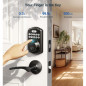 Veise Fingerprint Door Lock: Keyless Entry, Auto-Lock, Matte Black Security with Lever Handles Veise Fingerprint Door Lock: Keyless Entry, Auto-Lock, Matte Black Security with Lever Handles