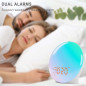 Réveil Lumière Sunrise JALL : Sons Relaxants, Bluetooth & 17 Veilleuses - Le Cadeau Idéal pour un Réveil Doux ! Réveil Lumière Sunrise JALL : Sons Relaxants, Bluetooth & 17 Veilleuses - Le Cadeau Idéal pour un Réveil Doux !