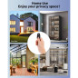 Perfiware Smart Glass Door Lock: Keyless Biometric Security - Easy Install, No Drill!