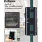 Perfiware Smart Glass Door Lock: Keyless Biometric Security - Easy Install, No Drill!