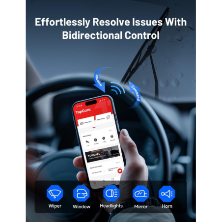 TOPDON TopScan Lite: Diagnostic Auto Complet Bluetooth pour iOS & Android - Détectez et Réparez Facilement !