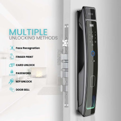 Advanced 3D Face Recognition Smart Door Lock with WiFi & Camera