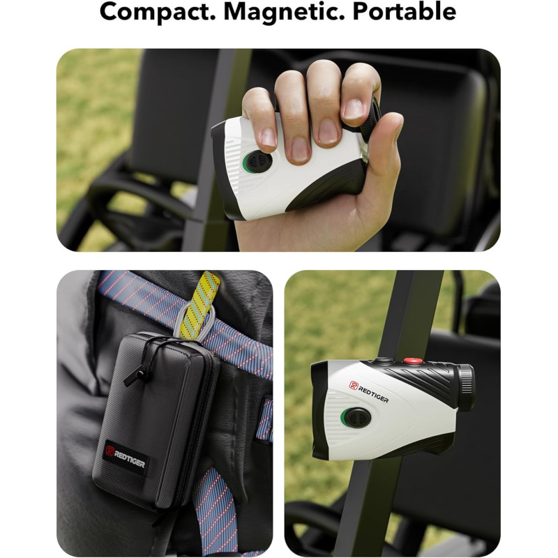 REDTIGER Golf Rangefinder: 1200 Yards, Slope & 7X Magnification