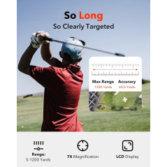 REDTIGER Golf Rangefinder 1200 Yards - Précision & Slope
