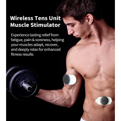 TENS Sans Fil : Stimulateur Musculaire 18 Modes pour Soulagement