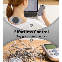 TENS Sans Fil : Stimulateur Musculaire 18 Modes pour Soulagement