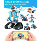 WhalesBot E7 Pro: 12-in-1 STEM Coding Robot Kit for Kids 8-12. Build, Code & Learn! WhalesBot E7 Pro: 12-in-1 STEM Coding Robot Kit for Kids 8-12. Build, Code & Learn!