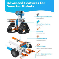 Kit Robot Educatif WhalesBot E7 Pro 12-en-1 pour Enfants