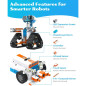 WhalesBot E7 Pro: 12-in-1 STEM Coding Robot Kit for Kids 8-12. Build, Code & Learn! WhalesBot E7 Pro: 12-in-1 STEM Coding Robot Kit for Kids 8-12. Build, Code & Learn!